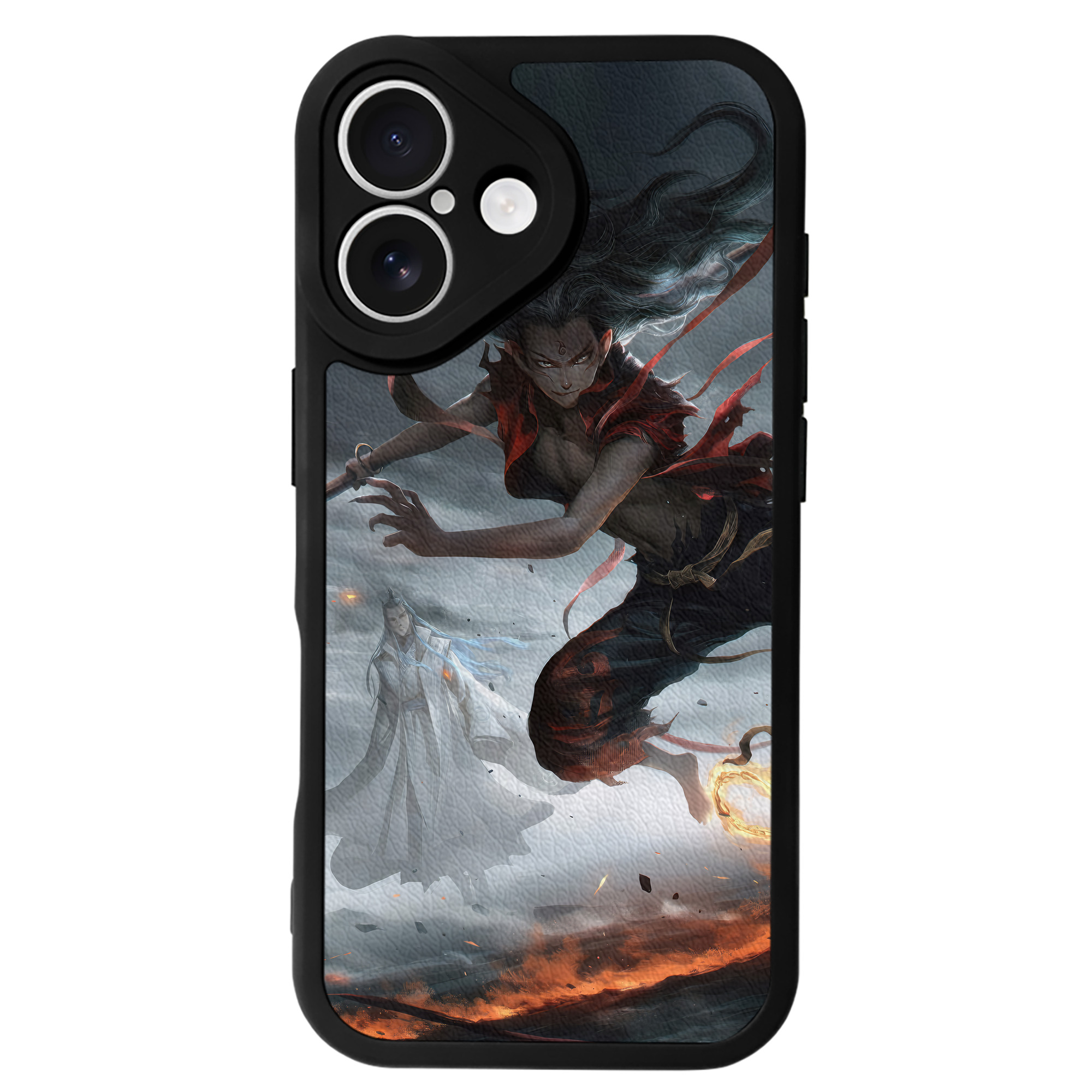（画像用） Ne Zha 2 ナタ 魔童の大暴れ 【iPhone 16シリーズ対応】シリコンスマホケース（レザー調） 材質：シリコン